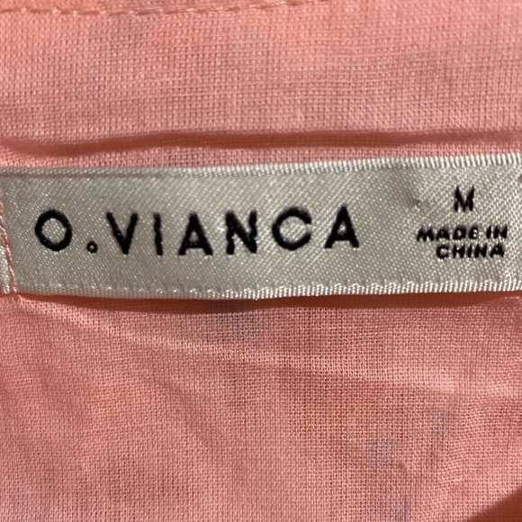 O. Vianca-Dress size Medium. Bell short sleeve Floral print. - Picture 5 of 5